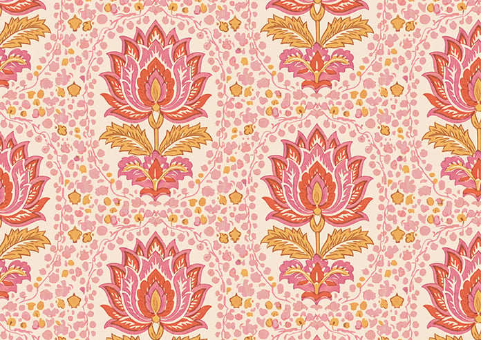 Petal & Block Lotus Blossom, Sunset - Twist & Fit Roller Blind - Image 6